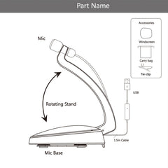 Compatible with PC and Mac for Live Broadcast Show, KTV, etc.