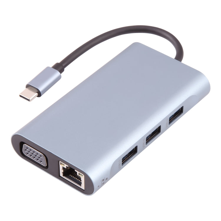 BYL-2111U3 7 in 1 USB-C / Type-C to USB Docking Station HUB Adapter, BYL-2111U3