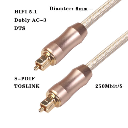 QHG02 SPDIF 1m OD6.0mm  Toslink FIBER Male to Male Digital Optical Audio Cable, 1m