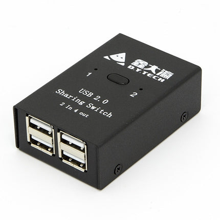 DY-B046 2 In 4 Out USB 2.0 Sharing Switch USB Flash Printer Adapter, DY-B046