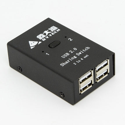 DY-B046 2 In 4 Out USB 2.0 Sharing Switch USB Flash Printer Adapter, DY-B046