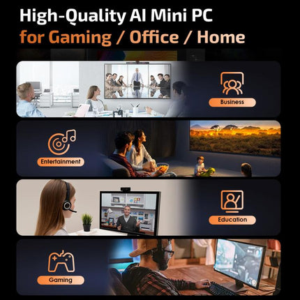 GXMO H90 Pro Windows 11 Mini PC, AMD Ryzen 7 8745HS Octa Core Processor, EU Plug, PC2562AU, PC2562EU, PC2562UK, PC2562US