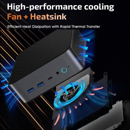 GXMO H90 Pro Windows 11 Mini PC, AMD Ryzen 7 8745HS Octa Core Processor, EU Plug, PC2562AU, PC2562EU, PC2562UK, PC2562US