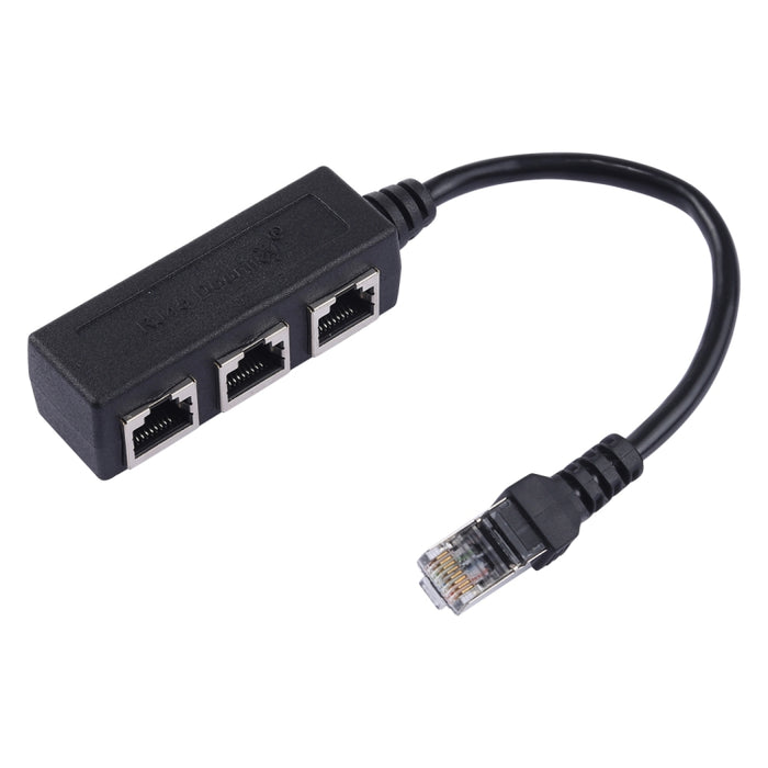 Divisor extensor de red Ethernet LAN de 1 a 3 conectores RJ45, 3 puertos RJ45