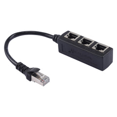 1 to 3 Socket LAN Ethernet Network RJ45 Plug Splitter Extender, 3 Ports RJ45