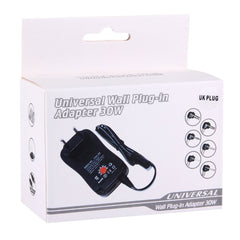 UK Plug Universal 30W Power Wall Plug-in Adapter with 5V 2.1A USB Port, Tips: 8 PCS, Cable Length: About 1.2m, UK Plug