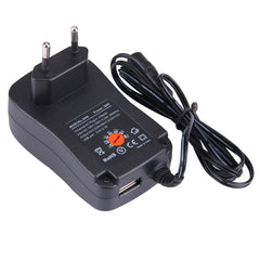 EU Plug Universal 30W Power Wall Plug-in Adapter with 5V 2.1A USB Port, Tips: 6 PCS, Cable Length: About 1.2m, EU Plug