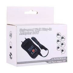 EU Plug Universal 30W Power Wall Plug-in Adapter with 5V 2.1A USB Port, Tips: 6 PCS, Cable Length: About 1.2m, EU Plug