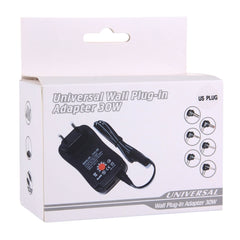 US Plug Universal 30W Power Wall Plug-in Adapter with 5V 2.1A USB Port, Tips: 6 PCS, Cable Length: About 1.2m, US Plug