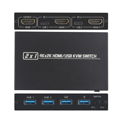 AM-KVM201CL 2x1 4Kx2K HDMI / USB / KVM Switch, AM-KVM201CL