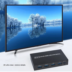 AM-KVM201CL 2x1 4Kx2K HDMI / USB / KVM Switch, AM-KVM201CL