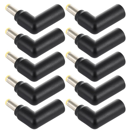 10 PCS 4.5 x 3.0mm Female to 5.5 x 2.5mm Male Plug Elbow Adapter Connector, 4.5x3.0mm to 5.5x2.5mm