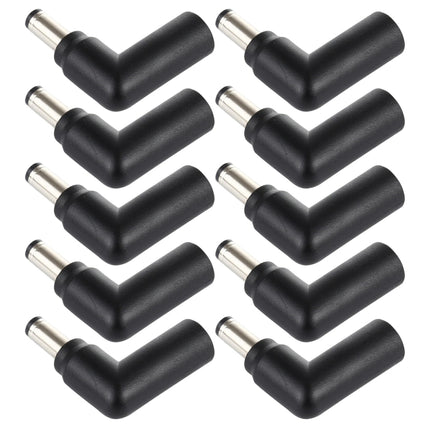 10 PCS 4.5 x 3.0mm Female to 5.5 x 2.1mm Male Plug Elbow Adapter Connector, 4.5x3.0mm to 5.5x2.1mm