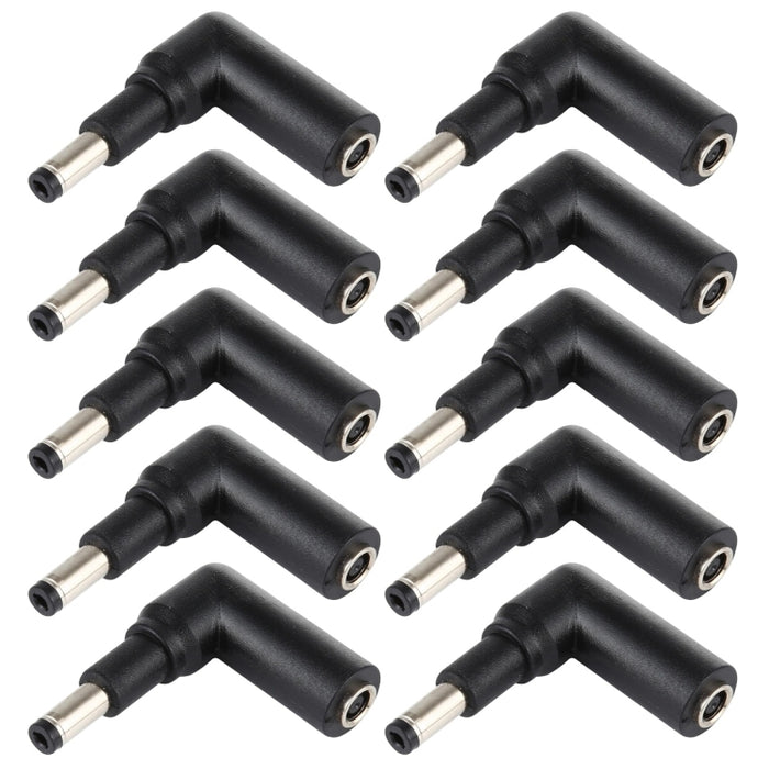 10 PCS 4.5 x 3.0mm Female to 4.8 x 1.7mm Male Plug Elbow Adapter Connector, 4.5x3.0mm to 4.8x1.7mm