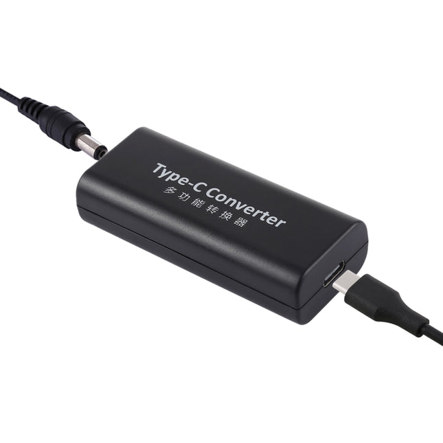 Adaptador de conector de alimentación hembra de CC de 5,5 x 2,1 mm a conector de alimentación hembra USB-C/Tipo C con cable USB-C/Tipo C de 30 cm, 5,5 x 2,1 mm