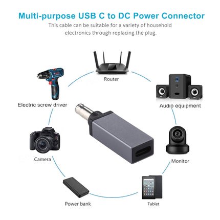 PD 18.5V-20V 5.5x1.0mm Male Adapter Connector, 5.5x1.0mm