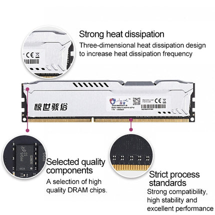 JingHai 1.2V DDR4 2400MHz 16GB Memory RAM Module for Desktop PC