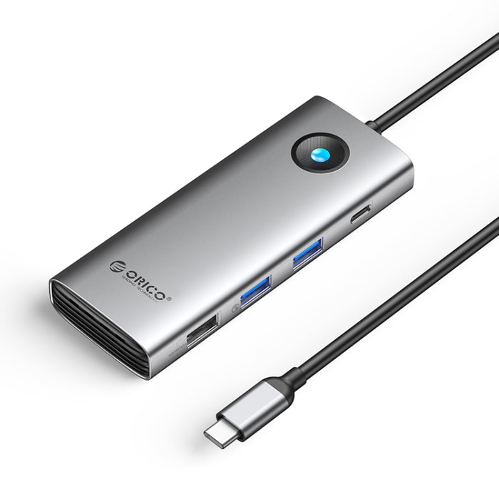 ORICO PW11-8PC Typ-C / USB-C 8-in-1 5Gbps Multifunktions-Dockingstation, PW11-8PC