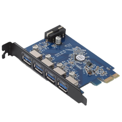 Tarjeta PCI Express ORICO PVU3-4P de 4 puertos USB 3.0 para escritorio, 4 puertos USB 3.0