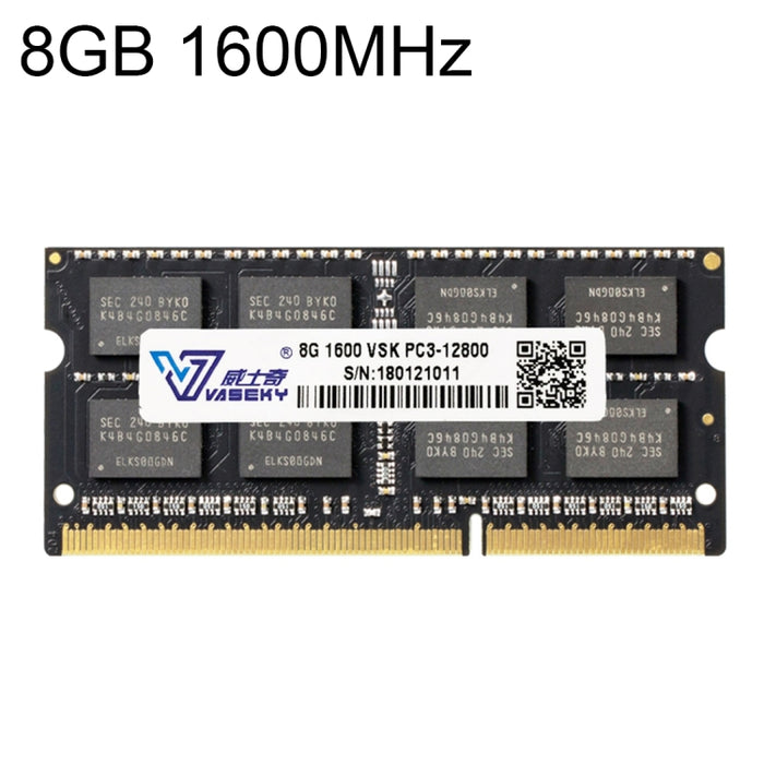 Vaseky 8GB 1600MHz PC3-12800 DDR3 PC Memory RAM Module for Laptop, 8GB 1600MHz