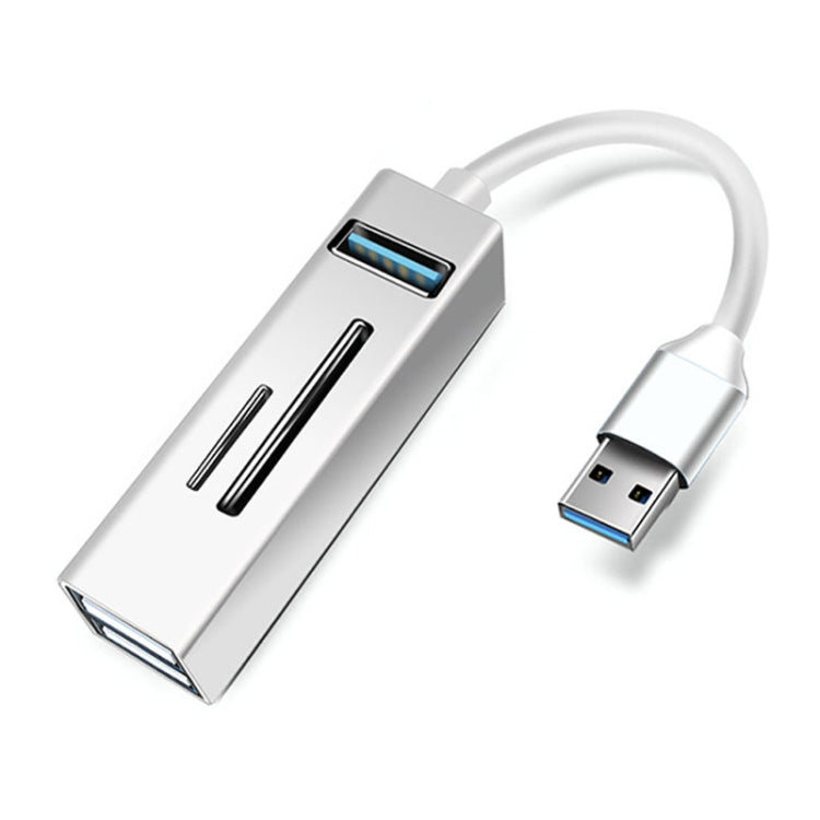 15101 5 in 1 USB3.0 to 3 x USB + SD / TF Card Reader HUB Adapter, USB3.0