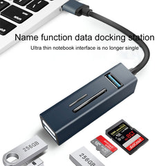 15101 5 in 1 USB3.0 to 3 x USB + SD / TF Card Reader HUB Adapter, USB3.0