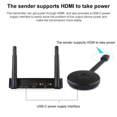 Measy A20W Wireless HDMI Transmitter and Receiver, Transmission Distance: 50m, Wireless Transmitter and Receiver 50m