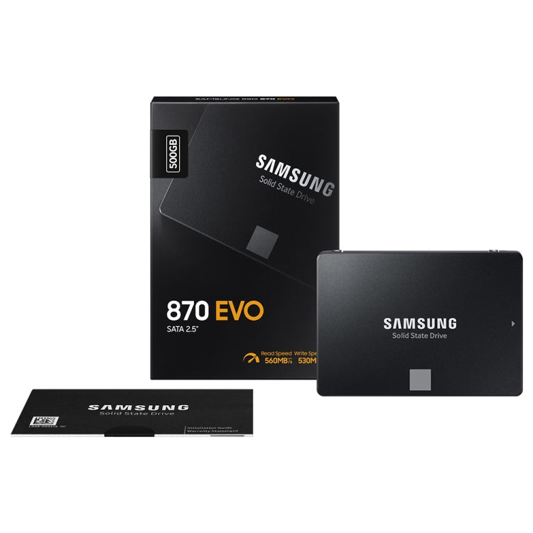 Original Samsung 870 EVO 500GB 2.5 inch SATAIII Solid State Drive, 500GB