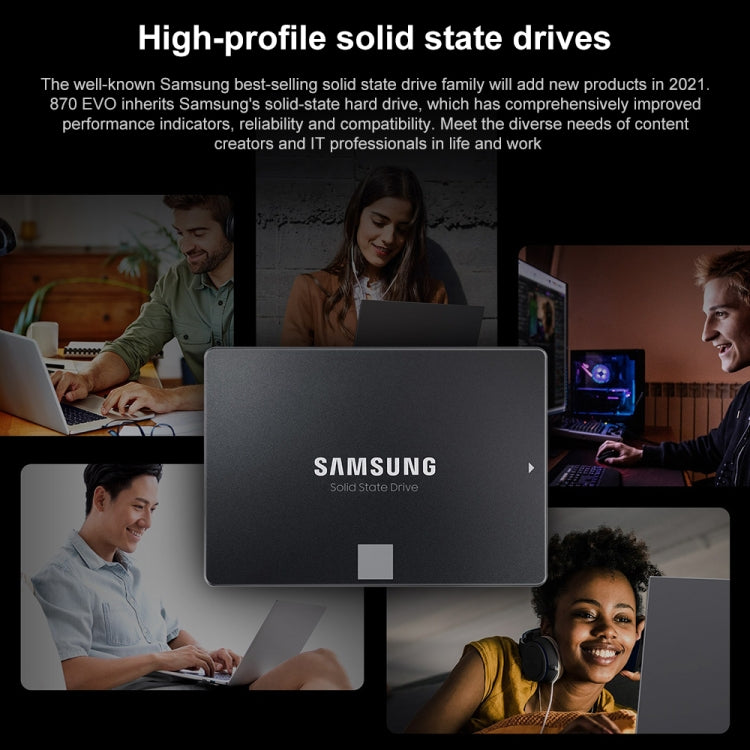 Original Samsung 870 EVO 500GB 2.5 inch SATAIII Solid State Drive, 500GB