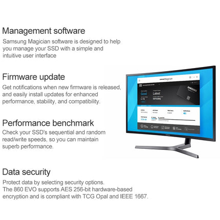 Original Samsung 860 EVO 500GB M.2 SATAIII Solid State Drive