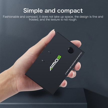 AIMOS AM-KVM201CC 2 Ports USB HUB HDMI KVM Switch without Extension Cable