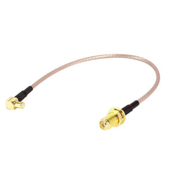 15cm SMA Female to MCX Male Right Angle Adapter RF Coaxial Coax RG316 Cable, SMA Female to MCX Male