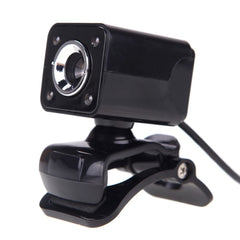 A862 360 Degree Rotatable 480P WebCam USB Wire Camera with Microphone & 4 LED lights for Desktop Skype Computer PC Laptop, Cable Length: 1.4m, PC3455B, PC3455BR, PC3455R