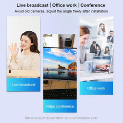 A862 360 Degree Rotatable 480P WebCam USB Wire Camera with Microphone & 4 LED lights for Desktop Skype Computer PC Laptop, Cable Length: 1.4m, PC3455B, PC3455BR, PC3455R