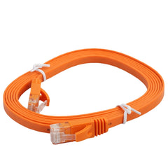 2m CAT6 Ultra-thin Flat Ethernet Network LAN Cable, Patch Lead RJ45, Length: 2m