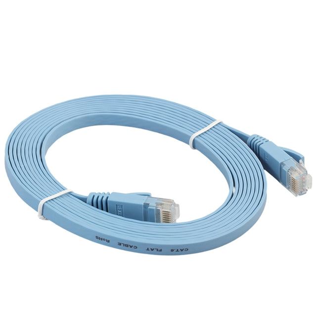 3m CAT6 Ultra-thin Flat Ethernet Network LAN Cable, Patch Lead RJ45, Length: 3m
