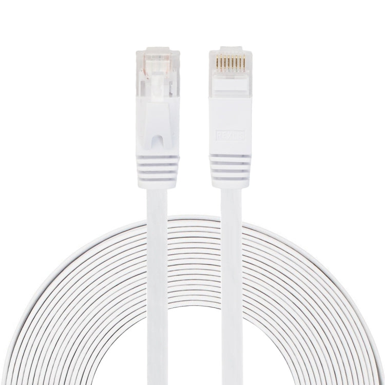 8m CAT6 Ultra-thin Flat Ethernet Network LAN Cable, Patch Lead RJ45, Length: 8m