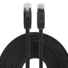 10m CAT6 Ultra-thin Flat Ethernet Network LAN Cable, Patch Lead RJ45, Length: 10m