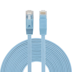 10m CAT6 Ultra-thin Flat Ethernet Network LAN Cable, Patch Lead RJ45, Length: 10m