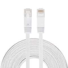 10m CAT6 Ultra-thin Flat Ethernet Network LAN Cable, Patch Lead RJ45, Length: 10m