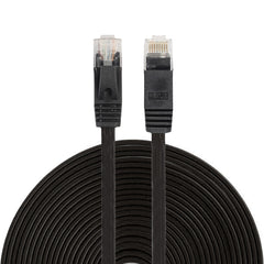 15m CAT6 Ultra-thin Flat Ethernet Network LAN Cable, Patch Lead RJ45, Length: 15m