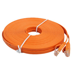 15m CAT6 Ultra-thin Flat Ethernet Network LAN Cable, Patch Lead RJ45, Length: 15m