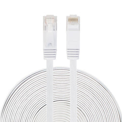 15m CAT6 Ultra-thin Flat Ethernet Network LAN Cable, Patch Lead RJ45, Length: 15m