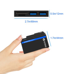 ROCKETEK RT-SGO737 2 USB 3.0 + Micro USB Interface Hub for Microsoft Surface Go, with 2 TF Card & SD Card Slots, RT-SGO737