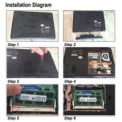 XIEDE X025 DDR2 667MHz 2GB General Full Compatibility Memory RAM Module for Laptop, 667MHz 2GB