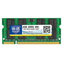 XIEDE X027 DDR2 800MHz 2GB General Full Compatibility Memory RAM Module for Laptop, 800MHz 2GB