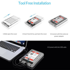 ORICO 3139U3 3.5 inch SATA HDD USB 3.0 Micro B External Hard Drive Enclosure Storage Case, USB 3.0 (3.5 inch)