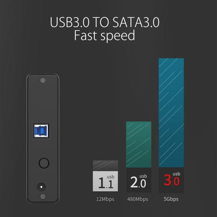 ORICO 7688U3 Vertical Aluminum External Hard Drive Enclosure Storage Case Hard Drive Dock for 3.5 inch SATA HDD
