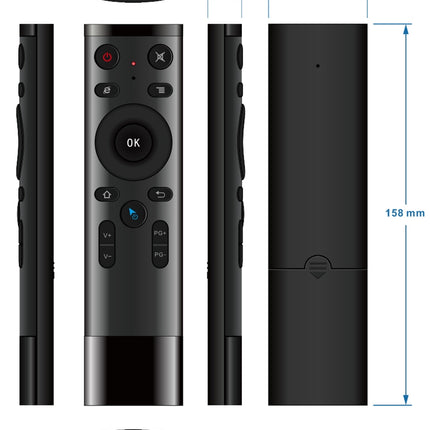 Q5 2.4G RF 3D Brushed Fashion Somatosensory Universal Air Mouse Remote Controller