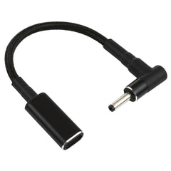 PD 100W 18.5-20V 3.0 x 1.0mm Elbow to USB-C / Type-C Adapter Nylon Braid Cable, 3.0 x 1.0mm